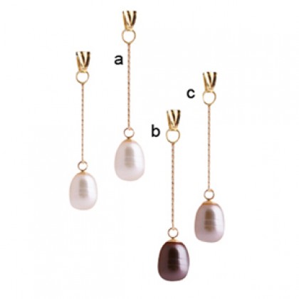 GEMSTONE 14 KT SALLANTILI İNCİ KOLYE UCU