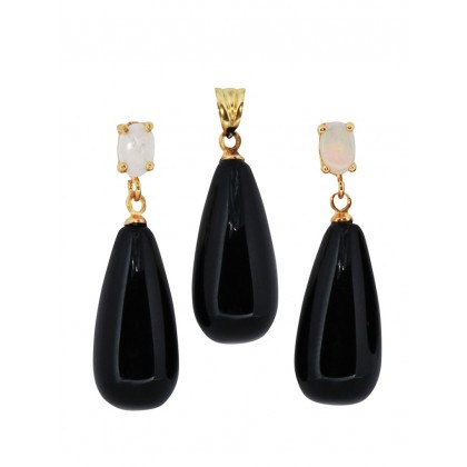 GEMSTONE OPAL TAŞLI ONIX SET