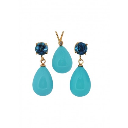 GEMSTONE TOPAZLI FRUZE SET