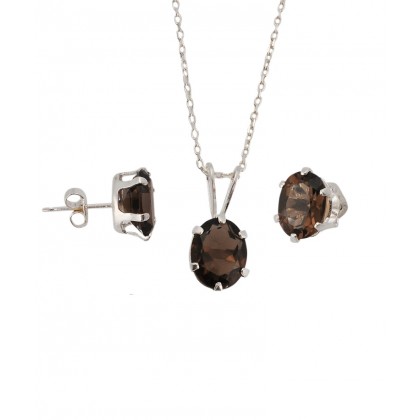 GEMSTONE SMOKEY KUVARS SET